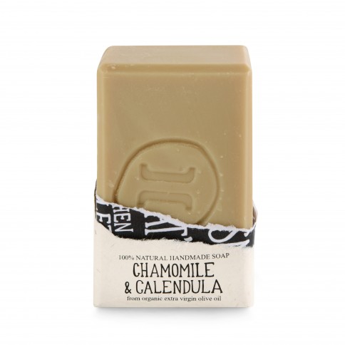 Savon artisanal à l'huile d'olive bio, camomille & calendula HELLEO