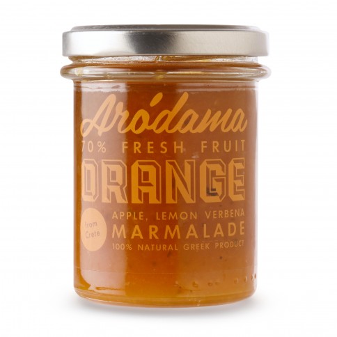 Artisanal Orange marmalade with apple and verbena citronella 220g ARODAMA