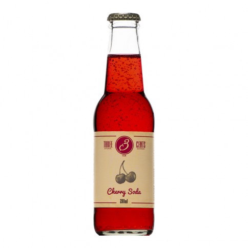 Artisanal greek Cherry Soda 330ml THREE CENTS