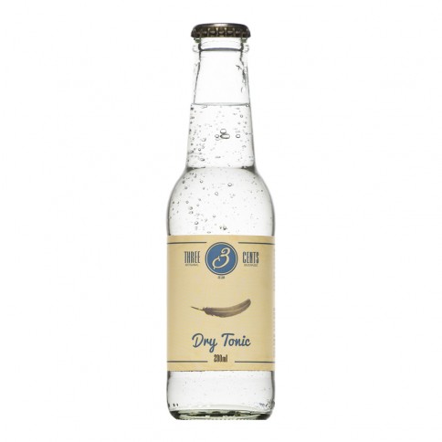 Artisanal greek light tonic water Dry Tonic 330ml THREEE CENTS