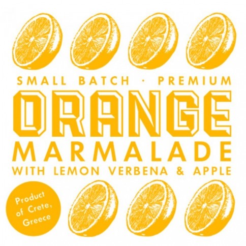 Marmelade de Crète à l'orange, pomme et verveine citronnelle 220g ARODAMA