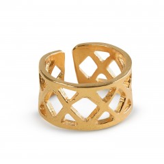 Chevalier Ring Karpathos gold plated POUPADOU