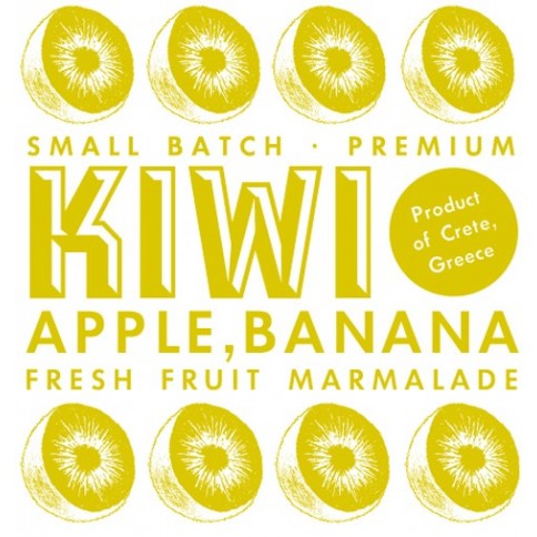 Artisan Jam of kiwi, apple and Cretan banana 220g ARODAMA